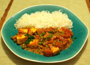 Matar Paneer+ Rice