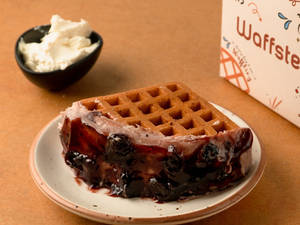 Blueberry Cream Cheese Waffle