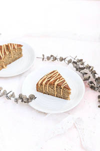 Vegan Banana Cake Slice