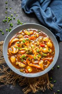 Hot Garlic Veggies Gravy