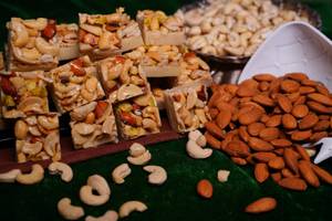 Dry fruit burfi                                                             