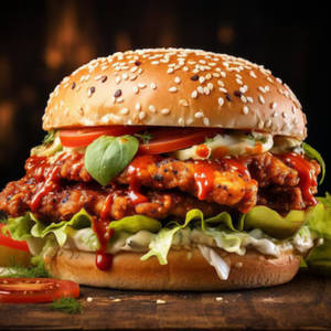 Bhukkad Bro Chicken Burger