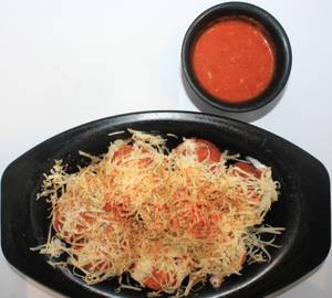 Corn And Cheese Peri Peri Momos (8 Pcs)