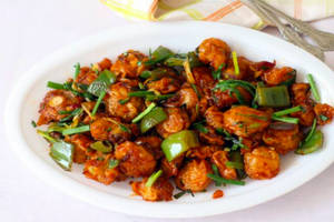 Veg Mushroom Chilly [Dry]