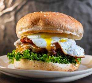 Egg double burger