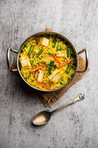 Paneer veg biryani