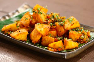 Fried Masala Idli Sambhar
