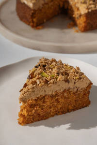Jaggery Carrot Cake Slice