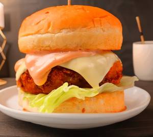 Mixed Veg With Cheese Burger