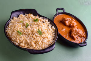 Ghee Rice with Chicken Curry