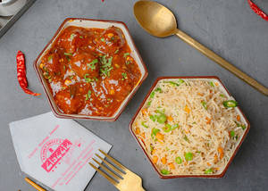Fried Rice + Manchurian