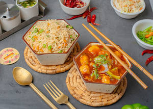 Fried Rice + Chilli Paneer