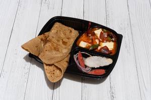 Kadai Paneer+ Lachha Paratha [2Pcs]+Salad