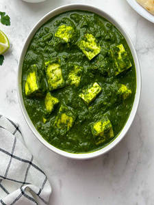 Palak Paneer Rice Bowl With Pita Bread