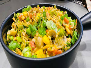 Veg Mushroom Cheese Fried Rice