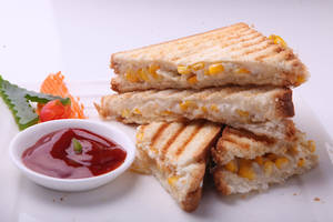 Corn Cheese Grilled Sandwich