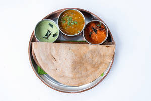 Duo Of Black Rice & Red Rice Dosa ( Gluten Free )