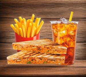 Veg Grill Sandwich + French Fries + Cold Drink