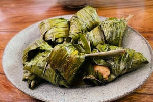 Chicken Wrapped In Pandan Leaf