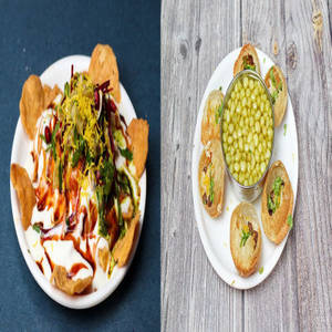 1 Plate Golgappe + 1 Plate Dahi Bhalla