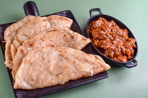 Parotta [3 Pieces] with Beef Roast