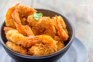 Golded fried prawn