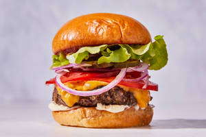 Chilly Mushroom Burger