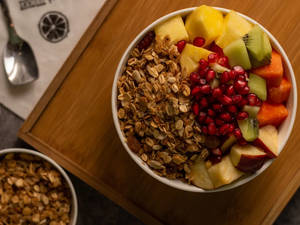 Super Healthy & Crunchy Muesli Bowl