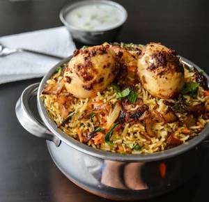 Egg Bhurji  Biryani