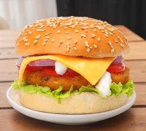 Veggie patty burger