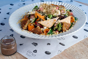 Persian Falafel & Zaatar Chips Salad