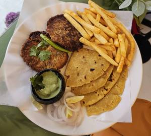Galouti kebab platter