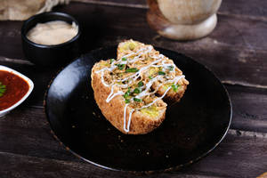 Veg Momo Cheese Burger