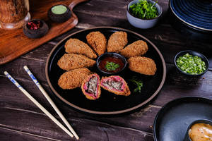 Mushroom And Cheese Kurkure Momo