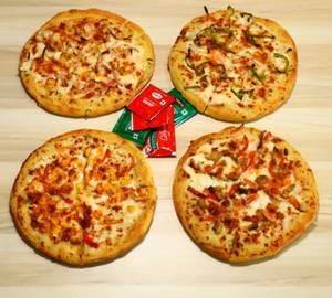 Veg Double Combos (4Pizza Combo)