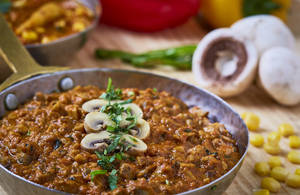 Mushroom Keema Masala
