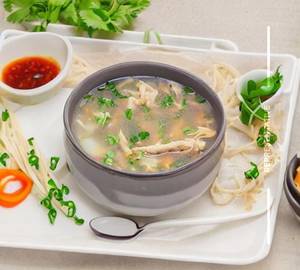 Chicken Hot Garlic Soup