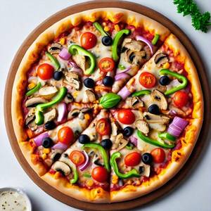 Large Deluxe Veggie Pizza