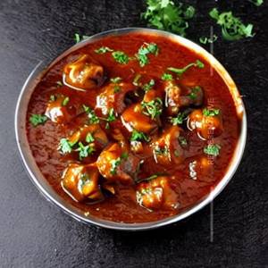 Mushroom Manchurian Semi Gravy