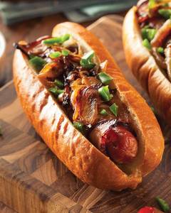 Aloo Tikki Hot Dog
