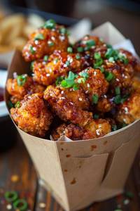 Spicy korean popcorn chicken