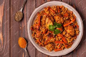 Chilli Chicken + Rice