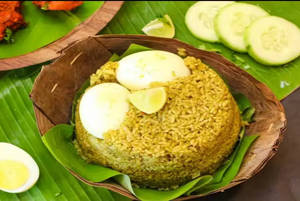 Biryani rice with egg