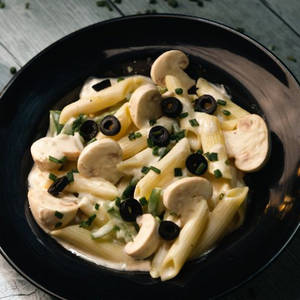 Veg Cream Of Mushroom Pasta