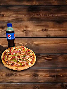 Punjabi Pizza (small) + Cold Drink