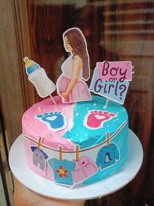 Baby Shower Theme Chocolate Cake