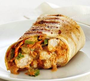Aloo tikki cheese wrap