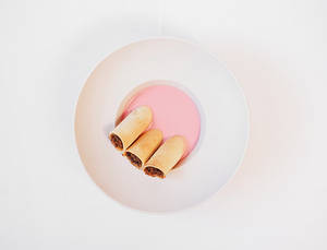 Beetroot Halwa Cigars Rabdi Foam