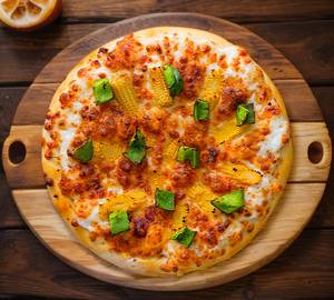 Baby Corn  Capsicum Pizza