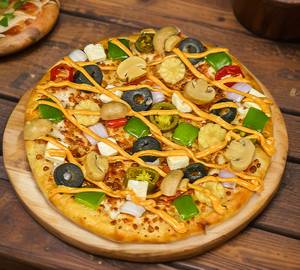 Tandoori mushroom pizza